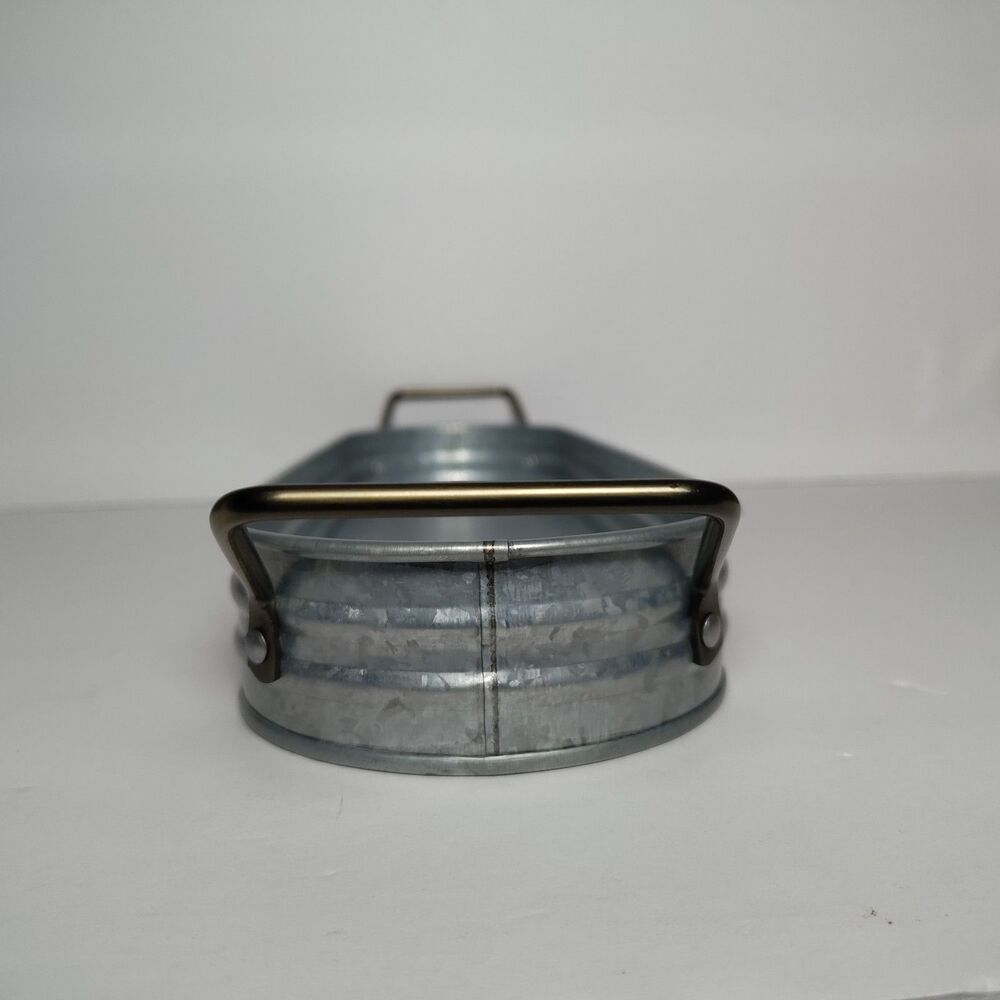 Better Homes And Gardens Galvanized Oval Farmhouse Metal Planter Tub Tray - Picture 5 of 10